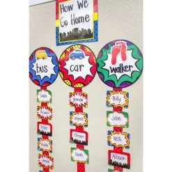 Superhero Name Tags/Labels - 36 Name Tags/labels -Children School Supplies S816443 1