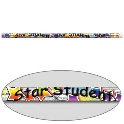 Star Student Pizzazz Pencils - 12 Pencils