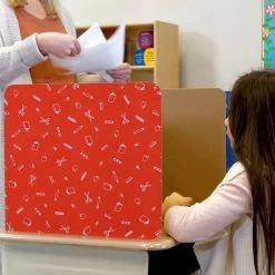 Large Privacy Shields - Set Of 12 - 3 Group Colors - Matte -Children School Supplies S817835 6