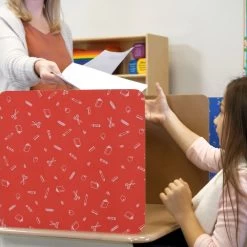 Large Privacy Shields - Set Of 12 - 3 Group Colors - Matte -Children School Supplies S817835 7