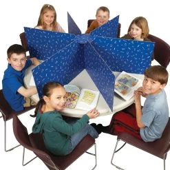 Multi-Station Privacy Shield - Blue - Matte - 1 Station -Children School Supplies S818229 2