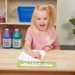 Zaner-Bloser Kindergarten Two-Sided Cardstock Desktop Helpers™ With Self-Adhesive Sleeves And Testing Inserts - Set Of 12 -Children School Supplies S818345 1