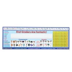 Zaner-Bloser First Grade Two-Sided Cardstock Desktop Helpers™ With Self-Adhesive Sleeves And Testing Inserts - Set Of 12 -Children School Supplies S818651 2