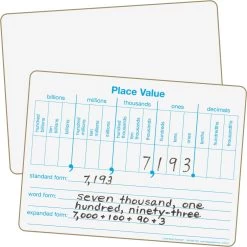Really Good Stuff® Place Value Dry-Erase Boards - 6 Boards