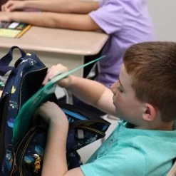 Plastic Envelopes With Hook-And-Loop Closures - 12 Plastic Envelopes -Children School Supplies S818723 1