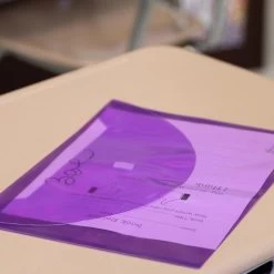 Plastic Envelopes With Hook-And-Loop Closures - 12 Plastic Envelopes -Children School Supplies S818723 7