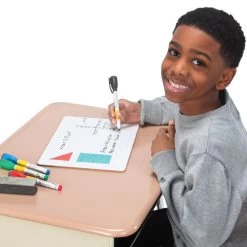 Centimeter Grid Dry Erase Board Set -Children School Supplies S818757 2