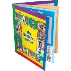 All-In-One Subjects 4-Pocket Folders - Set Of 12