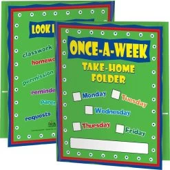 Once-A-Week Take-Home Folders - 12 Folders