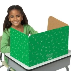 Standard Privacy Shield - Set Of 12 - 3 Group Colors - Matte -Children School Supplies S819183 2