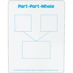 Ten-Frame And Part-Part-Whole Two-Sided Dry Erase Board Set 5 Ten-Frame And Part-Part-Whole Two-Sided Dry Erase Board Set -Children School Supplies S819306 1