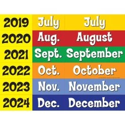 Space-Saver Calendar Pocket Chart™ - 1 Pocket Chart, 64 Cards -Children School Supplies S819591 2