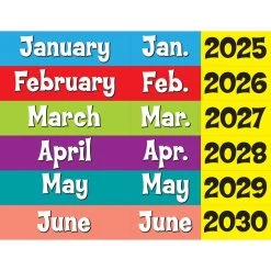 Space-Saver Calendar Pocket Chart™ - 1 Pocket Chart, 64 Cards -Children School Supplies S819591 3