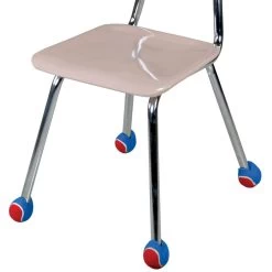 Quiet Chair Stay-Put Foot Covers - Set Of 24 - Red/Blue 9 Quiet Chair Stay-Put Foot Covers - Set Of 24 - Red/Blue -Children School Supplies S820345 3