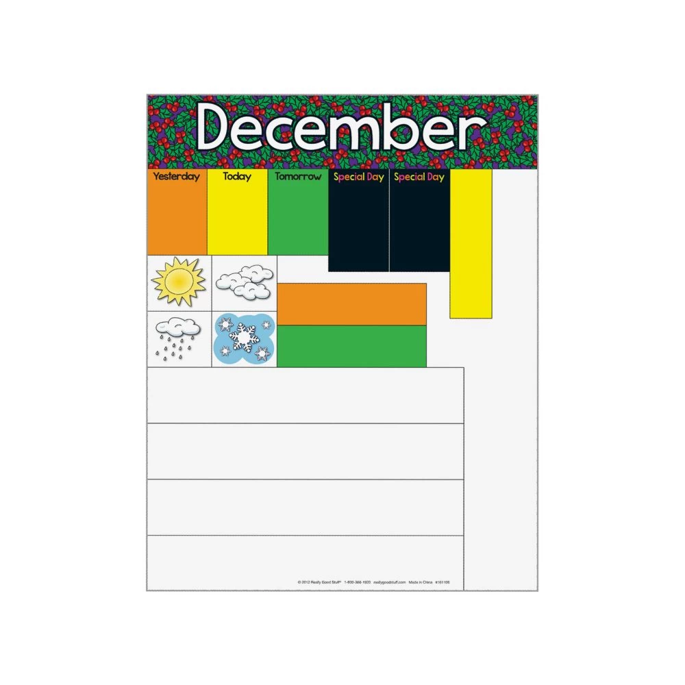 Really Good Stuff® All About Today Pocket Chart™ - 1 Pocket Chart And Cards 4 Really Good Stuff® All About Today Pocket Chart™ - 1 Pocket Chart And Cards - Image 4