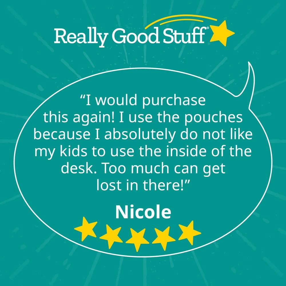 Deluxe Chair Pockets With Pencil Case - 6 Pack - Black/Turquoise 9 Deluxe Chair Pockets With Pencil Case - 6 Pack - Black/Turquoise - Image 9