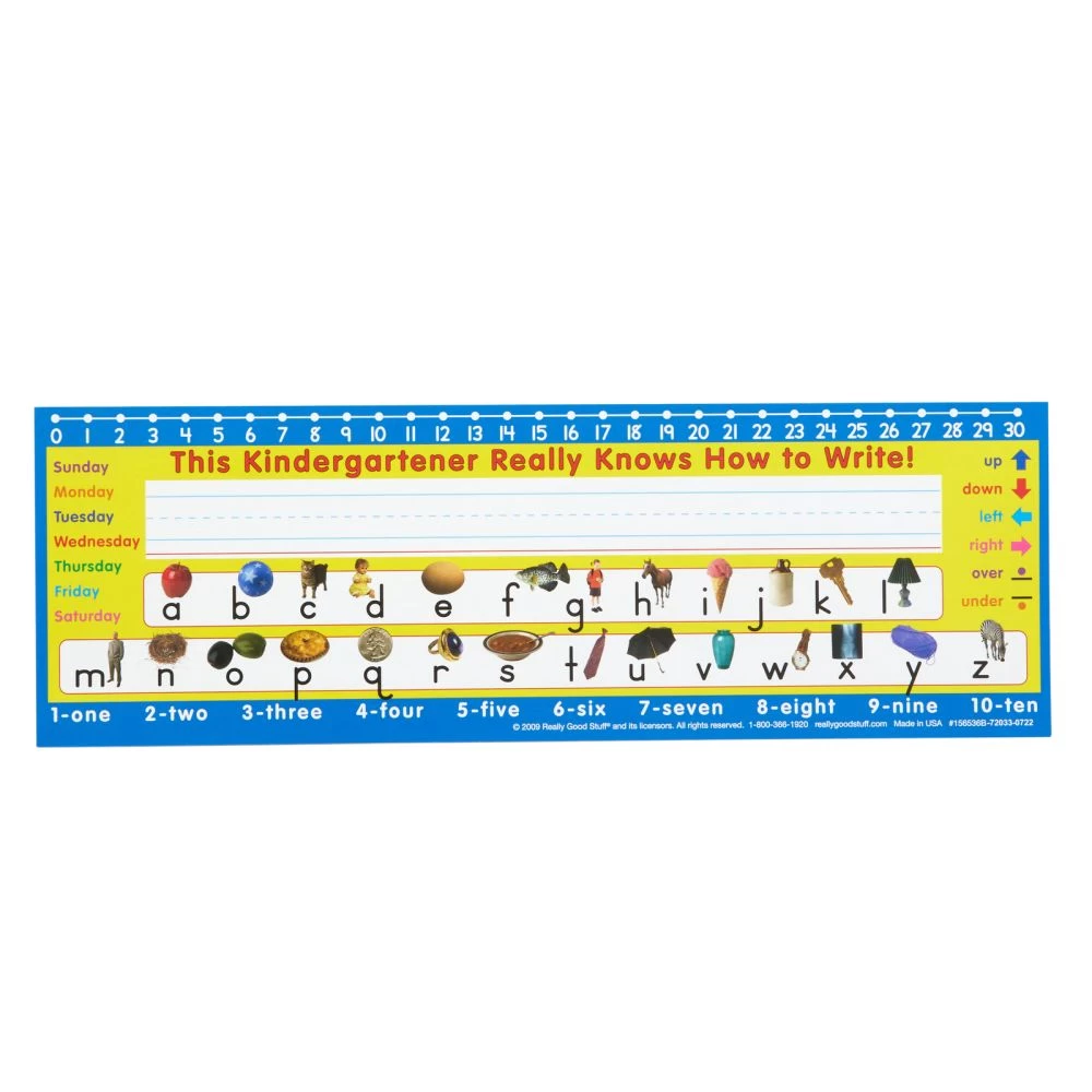 Zaner-Bloser Kindergarten Two-Sided Cardstock Desktop Helpers™ With Testing Inserts - Set Of 12 1 Zaner-Bloser Kindergarten Two-Sided Cardstock Desktop Helpers™ With Testing Inserts - Set Of 12