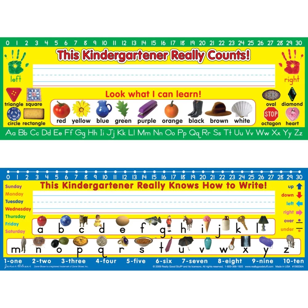 Zaner-Bloser Kindergarten Two-Sided Cardstock Desktop Helpers™ With Testing Inserts - Set Of 12 3 Zaner-Bloser Kindergarten Two-Sided Cardstock Desktop Helpers™ With Testing Inserts - Set Of 12 - Image 3