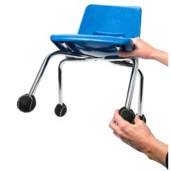 Really Good Stuff® Quiet Chair Stay-Put Foot Covers - Set Of 144 - Black -Children School Supplies S821980 3