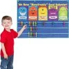 Really Good Stuff® We Have A "Monstrously" Good Behavior! Clip 'N' Track System - 1 Pocket Chart, 5 Cards, 36 Pins