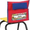Early Childhood Deluxe Chair Pockets With Pencil Case- 36 Pack - Red/Blue