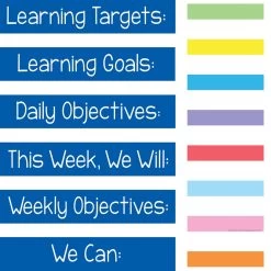 Learning Goals Pocket Chart™ - 1 Pocket Chart, 14 Cards -Children School Supplies S823507 2