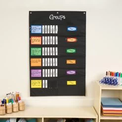 Small Group Management Pocket Chart™ - 1 Pocket Chart Set -Children School Supplies S823526 4