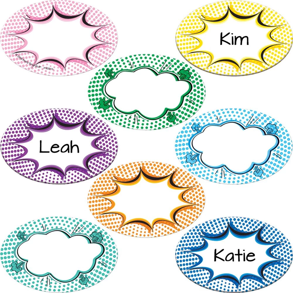 Student Name Superhero Burst Magnets - 32 Magnets 1 Student Name Superhero Burst Magnets - 32 Magnets
