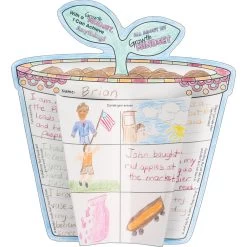 Ready-To-Decorate® 3-D Growth Mindset Flowerpots -Children School Supplies S823912 2