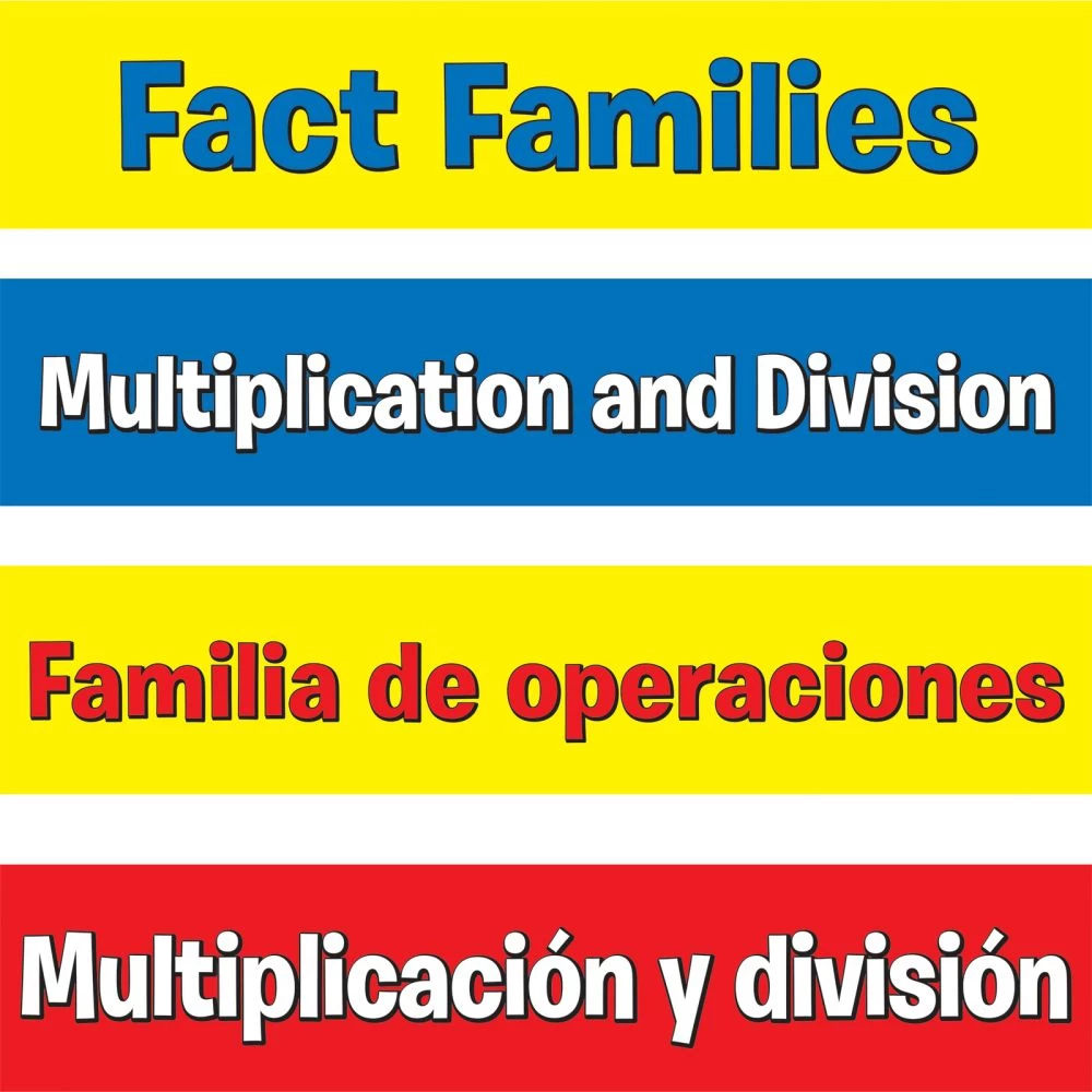 Really Good Stuff® Multiplication And Division Fact Families Pocket Chart™ Cards Refill - 357 Cards 2 Really Good Stuff® Multiplication And Division Fact Families Pocket Chart™ Cards Refill - 357 Cards - Image 2