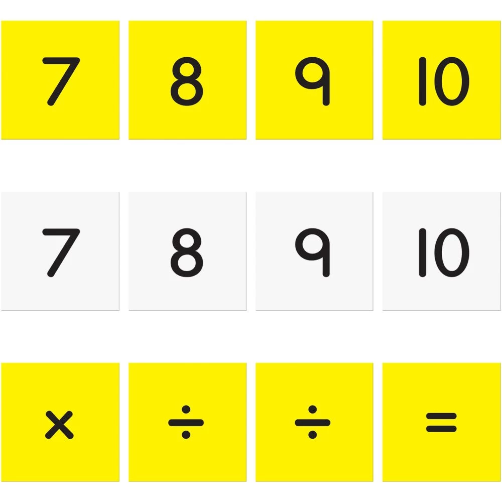 Really Good Stuff® Multiplication And Division Fact Families Pocket Chart™ Cards Refill - 357 Cards 4 Really Good Stuff® Multiplication And Division Fact Families Pocket Chart™ Cards Refill - 357 Cards - Image 4