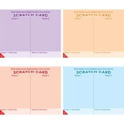 Real Estate Area Multiplication Dice Game - 1 Game -Children School Supplies S823937 4