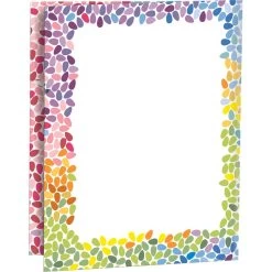 Colorful Drops Schoolwork Tri-Fold 3-Pocket Folders - 12 Folders 7 Colorful Drops Schoolwork Tri-Fold 3-Pocket Folders - 12 Folders -Children School Supplies S823983 2