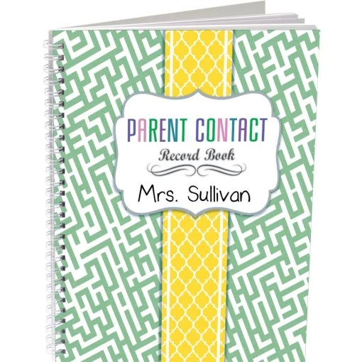 Parent Contact Record Book - Couture Style - 1 Record Book, 49 Tabs -Children School Supplies S824009
