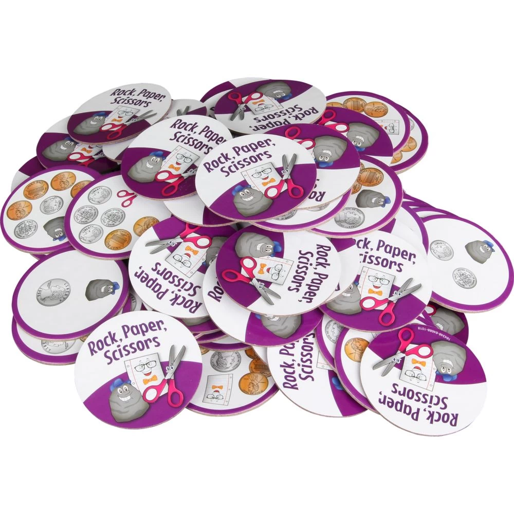 Really Good Stuff® Rock, Paper, Scissors Math Game - Adding Coins - 1 Game 1 Really Good Stuff® Rock, Paper, Scissors Math Game - Adding Coins - 1 Game