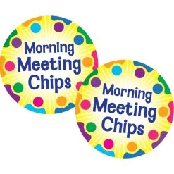 Morning Meeting Chips - 40 Chips -Children School Supplies S824655 3