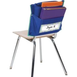 Store More® Dual Storage Deep-Pocket Chair Pockets - 36 Pack - Blue/ Mint -Children School Supplies S824858 1