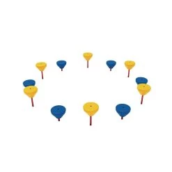 Pebble Path Set Of 12- Primary Colors