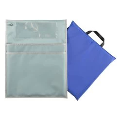 Really Good Stuff® Store More® Deluxe Dual Storage Deep Pocket Chair Pocket With Sit Upon- Calm And Cool - Single