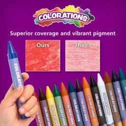 Colorations® Extra-Large Crayons - Set Of 16 7 Colorations® Extra-Large Crayons - Set Of 16 -Children School Supplies S912452 1