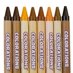 Colorations® Colors Like Me Crayons, 8 Colors, Regular Size, 48 Packs -Children School Supplies S913264 2