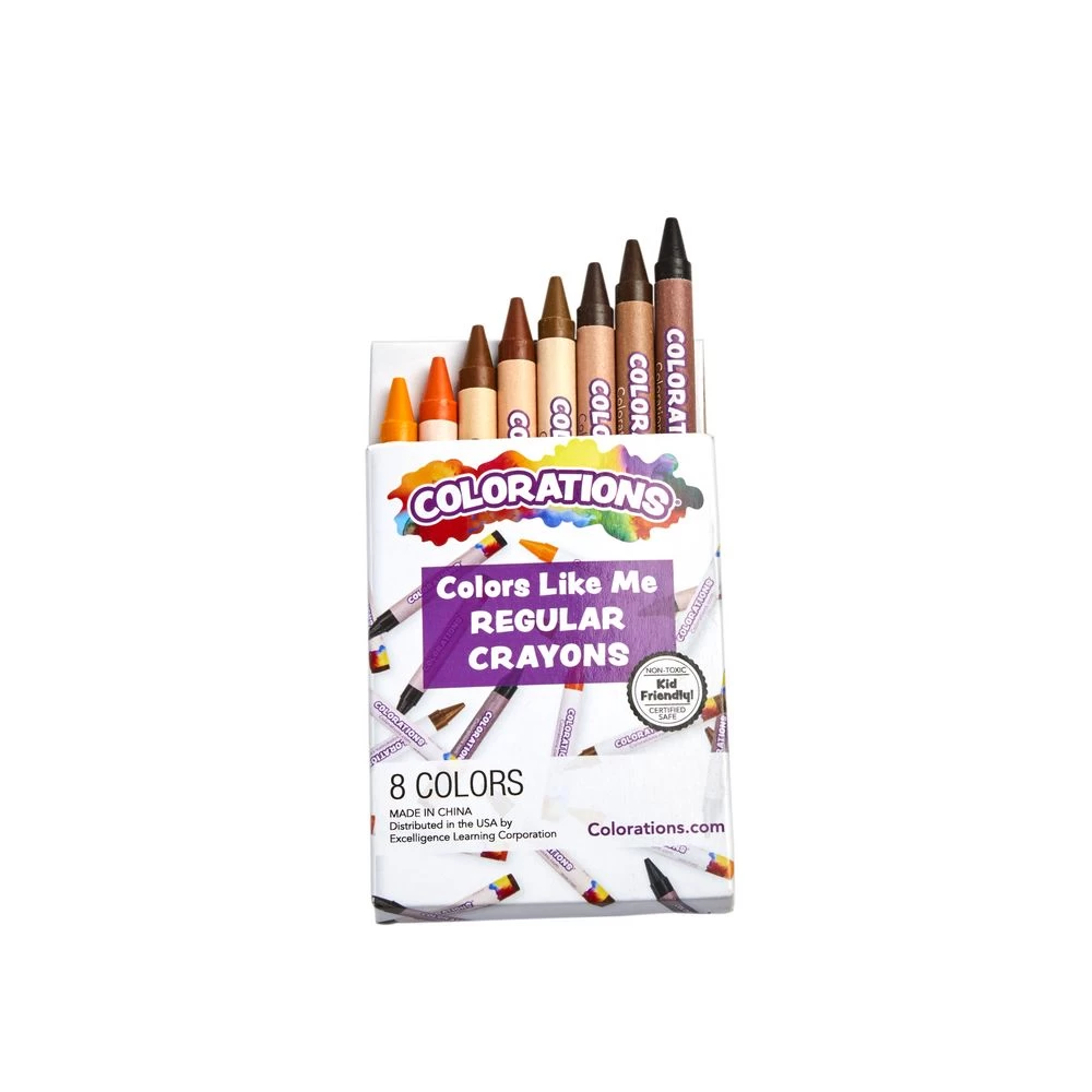Colorations® Colors Like Me Crayons 8 Clrs & 8 Regular Crayons, Regular Size, 12 Packs Of Each 3 Colorations® Colors Like Me Crayons 8 Clrs & 8 Regular Crayons, Regular Size, 12 Packs Of Each - Image 3