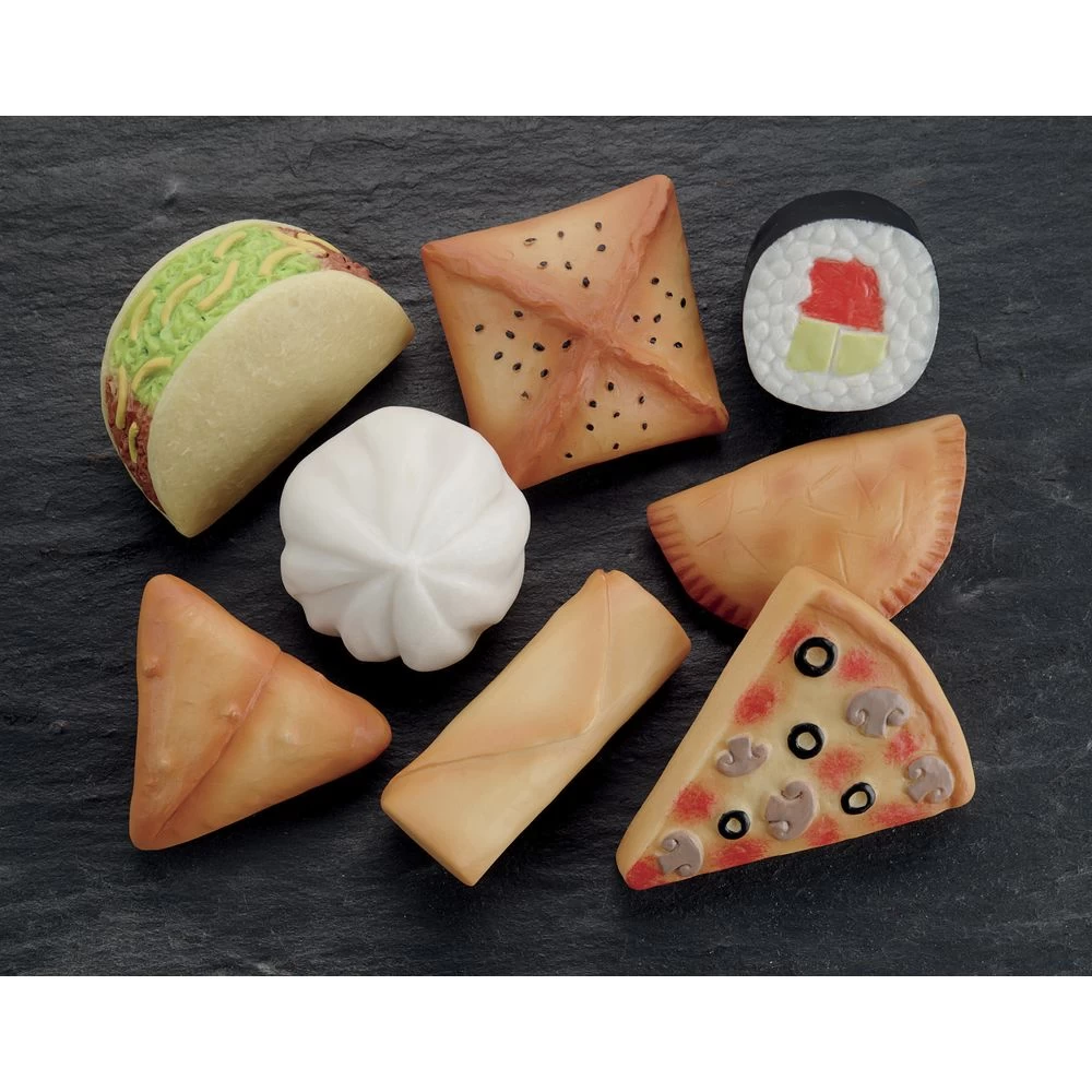 Sensory Outdoor Foods Of The World Play Stones - Set Of 8 1 Sensory Outdoor Foods Of The World Play Stones - Set Of 8