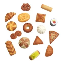 Sensory Outdoor Multicultural Food Play Stones - Set Of 16