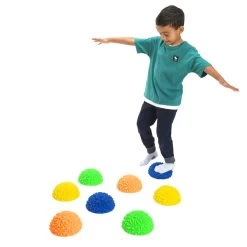 Excellerations® Sensory Balance Stepping Stones - Set Of 8
