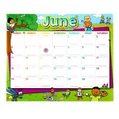 Really Good Stuff® Monthly Calendar Pages And Stickers 2022-2023 Double Sided Primary & Intermediate -Children School Supplies S927445 4