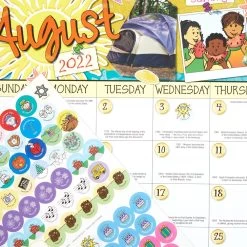 Really Good Stuff® Monthly Calendar Pages And Stickers 2022-2023 Double Sided Primary & Intermediate -Children School Supplies S927445 5