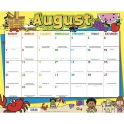 Really Good Stuff® Monthly Calendar Pages And Stickers 2022-2023 Double Sided Primary & Intermediate -Children School Supplies S927445 6