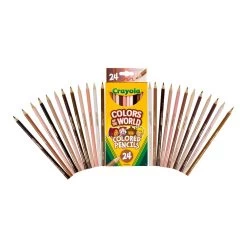 Crayola Colors Of The World Pencils - 24 Colors -Children School Supplies S927632 2