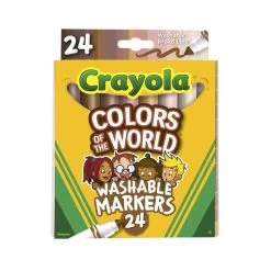 Crayola® Colors Of The World Markers - 24 Colors -Children School Supplies S927651 2